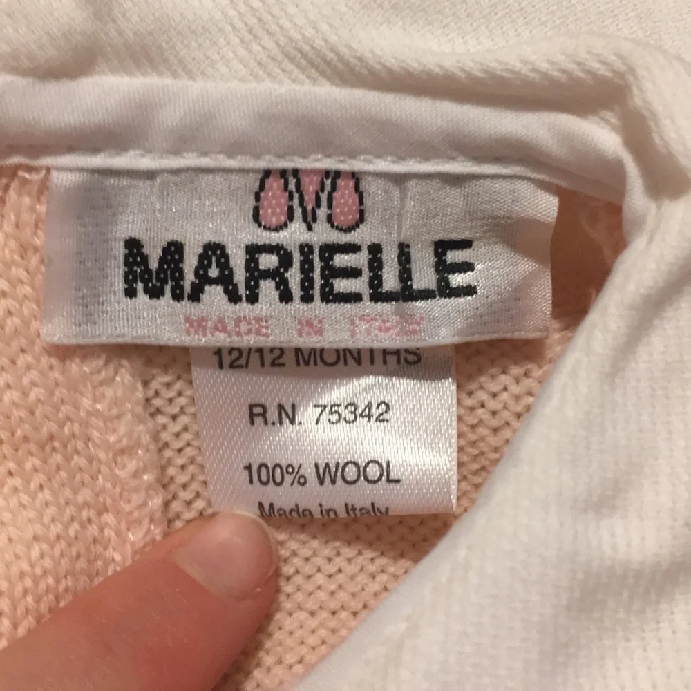 EUC marielle wool knit baby one piece